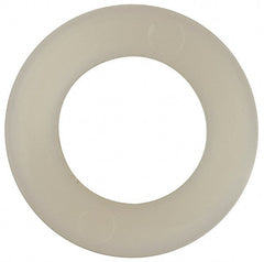 Made in USA - 7/16" Screw, Grade 6/6 Nylon Standard Flat Washer - 11.25mm ID x 3/4" OD, 1.57mm Thick - Exact Tooling