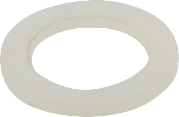 Made in USA - 1/2" Screw, Grade 6/6 Nylon Standard Flat Washer - 12.83mm ID x 3/4" OD, 1.57mm Thick - Exact Tooling