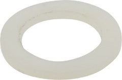 Made in USA - 1/2" Screw, Grade 6/6 Nylon Standard Flat Washer - 12.83mm ID x 3/4" OD, 1.57mm Thick - Exact Tooling