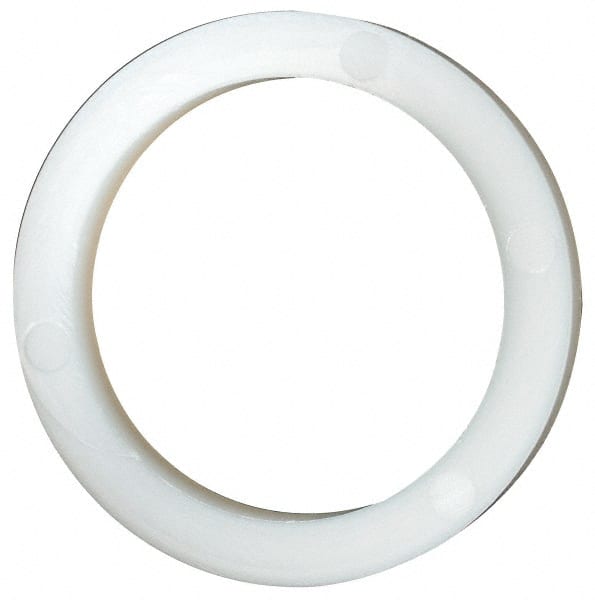 Made in USA - 13/16" Screw, Grade 6/6 Nylon Standard Flat Washer - 20.62mm ID x 26.85mm OD, 3.18mm Thick - Exact Tooling