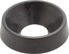 Made in USA - 4.57mm Thick, Black Oxide Finish, Nylon, Standard Countersunk Washer - 6.6mm ID x 17.35mm OD - Exact Tooling