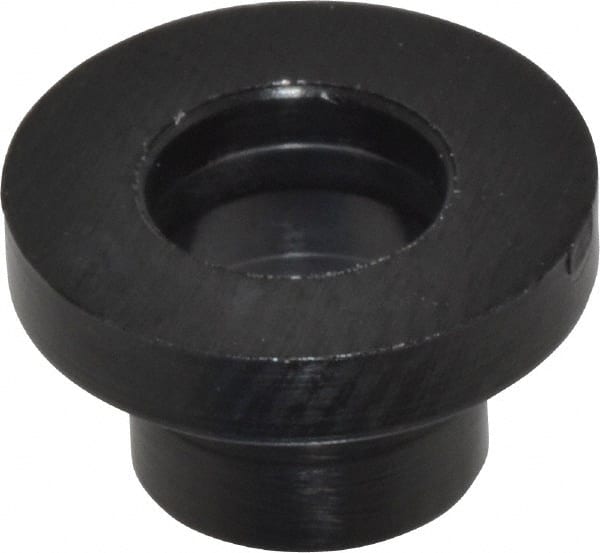 Made in USA - #8 Screw, 1/8" Shoulder Length, Nylon Shoulder Washer - Black, 11/32" Flange Diam, 1/16" Flange Thickness, 0.173" ID, 0.205" OD - Exact Tooling