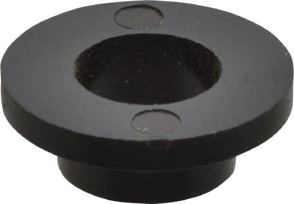 Made in USA - 1/4" Screw, 1/8" Shoulder Length, Nylon Shoulder Washer - Black, 0.513" Flange Diam, 1/16" Flange Thickness, 0.26" ID, 5/16" OD - Exact Tooling