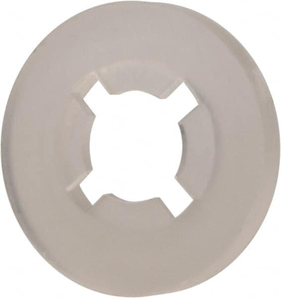 Made in USA - #4 Screw, 0.102" ID, Nylon Internal Tooth Lock Washer - 17/64" OD, Grade 6/6 - Exact Tooling