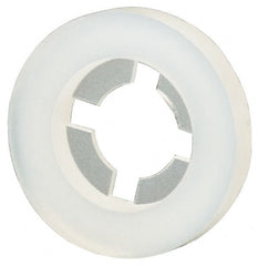 Made in USA - #8 Screw, 0.152" ID, Nylon Internal Tooth Lock Washer - 25/64" OD, Grade 6/6 - Exact Tooling