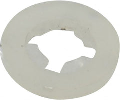 Made in USA - #10 Screw, 0.177" ID, Nylon Internal Tooth Lock Washer - 29/64" OD, Grade 6/6 - Exact Tooling