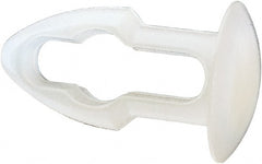 Made in USA - 3/16" Hole Diam, Keyhole Shank, Nylon Panel Rivet - 3/16" Material Thickness, 5/16" Head Diam - Exact Tooling