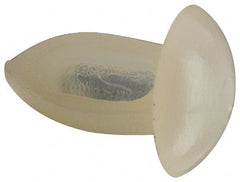 Made in USA - 0.13" to 0.132" Hole Diam, Arrow Shank, Nylon Panel Rivet - 0.31" Length Under Head, 1/8" to 0.14" Material Thickness, 0.27" Head Diam - Exact Tooling