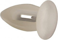 Made in USA - 0.151" to 0.161" Hole Diam, Arrow Shank, Nylon Panel Rivet - 0.39" Length Under Head, 1/16" to 1/8" Material Thickness, 0.28" Head Diam - Exact Tooling
