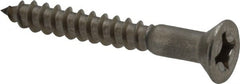 Value Collection - #10, 1-1/2" OAL, Phillips Drive, Flat Head Wood Screw - Stainless Steel, Grade 18-8 - Exact Tooling