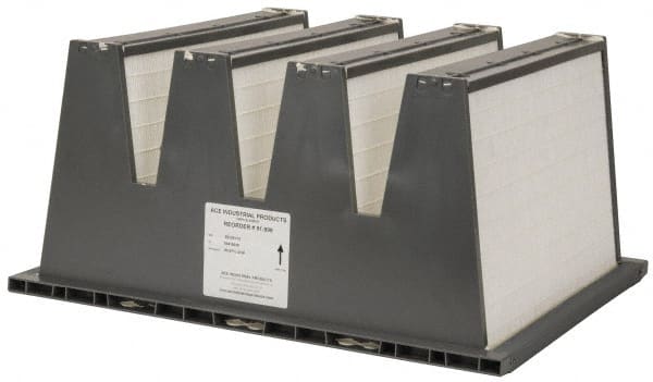 ACE - 1200, 1040 CFM, 99.97% Efficiency at Full Load, Portable Reusable Main HEPA Filter 1 Optional - Main HEPA Filter, 0.3 Micron Rating, For Use with Unit 73-601 and 73-801 - Exact Tooling