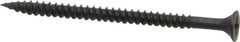Value Collection - #8, 2-1/2" OAL, Phillips Drive Bugle Head, Steel Drywall Screws - Black Phosphate Finish, Grade 2 - Exact Tooling