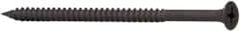 Value Collection - #10, 3-1/2" OAL, Phillips Drive Bugle Head, Steel Drywall Screws - Black Phosphate Finish, Grade 2 - Exact Tooling