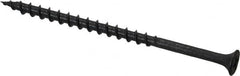 Value Collection - #8, 3" OAL, Phillips Drive Bugle Head Wood Screw - Black Phosphate Finish Steel, Grade 2 - Exact Tooling