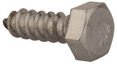 Value Collection - 5/16" Screw, 1" Length Under Head, Stainless Steel, Hex Head Lag Screw - Grade 18-8, Uncoated - Exact Tooling