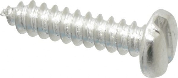 Value Collection - #8 Pan Head Slotted Sheet Metal Screw - Aluminum, 3/4" Length Under Head, ASME B18.6.4 - Exact Tooling
