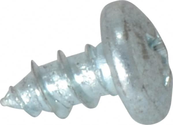 Value Collection - #10 Pan Head Phillips Sheet Metal Screw - Steel, 3/8" Length Under Head, Grade 2 - Exact Tooling