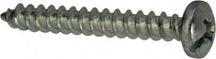 Value Collection - #10 Pan Head Slotted Phillips Sheet Metal Screw - Steel, 1-1/2" Length Under Head, Grade 2 - Exact Tooling
