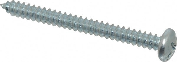 Value Collection - #10 Pan Head Slotted Phillips Sheet Metal Screw - Steel, 2" Length Under Head, Grade 2 - Exact Tooling