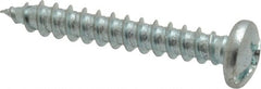 Value Collection - #12 Pan Head Slotted Phillips Sheet Metal Screw - Steel, 1-1/2" Length Under Head, Grade 2 - Exact Tooling
