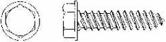 Value Collection - #6 Hex Washer Head Sheet Metal Screw - Steel, 1/2" Length Under Head, AISI 1016, ASME B18.6.3, ASME B18.6.4 & SAE J933, Grade 1016-1024 - Exact Tooling