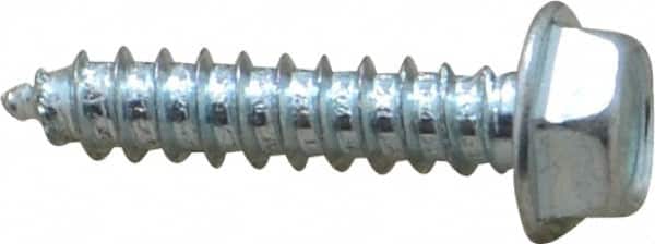 Value Collection - #8 Hex Washer Head Sheet Metal Screw - Steel, 3/4" Length Under Head, Grade 2 - Exact Tooling