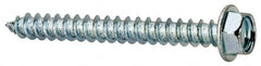 Value Collection - #8 Hex Washer Head Sheet Metal Screw - Steel, 1-1/2" Length Under Head, Grade 2 - Exact Tooling