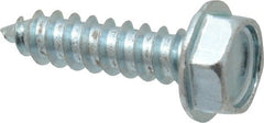 Value Collection - #10 Hex Washer Head Sheet Metal Screw - Steel, 3/4" Length Under Head, Grade 2 - Exact Tooling