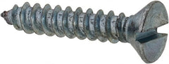 Value Collection - #6 Flat Head Slotted Sheet Metal Screw - Steel, 3/4" OAL, Grade 2 - Exact Tooling