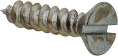 Value Collection - #8 Flat Head Slotted Sheet Metal Screw - Steel, 3/4" OAL, Grade 2 - Exact Tooling