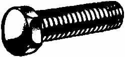 Value Collection - #10-24 UNC Thread, 1-1/4" Length Under Head, Hex Drive Steel Thread Cutting Screw - Hex Head, Grade 2, Point Type F, Zinc-Plated Finish - Exact Tooling
