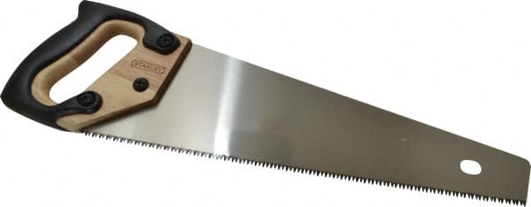 Stanley - 15" Blade Handsaw - Aluminum, ABS, TPR Handle - Exact Tooling