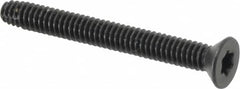 Value Collection - 2-1/4" OAL Flat Head T30 Torx Drive Flooring Screw - 1/4-20 UNC, Point Type F, Grade 2 Steel, Black Phosphate Finish - Exact Tooling