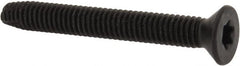 Value Collection - 2-1/2" OAL Flat Head T40 Torx Drive Flooring Screw - 5/16-18 UNC, Point Type F, Grade 2 Steel, Black Phosphate Finish - Exact Tooling