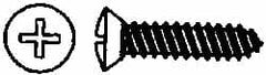 Value Collection - #8 Oval Head Phillips Sheet Metal Screw - Steel, 1-1/2" OAL, AISI 1016, ANSI/ASME B18.6.4, ASME B18.6.3 & SAE J933, Grade 1016-1024 - Exact Tooling