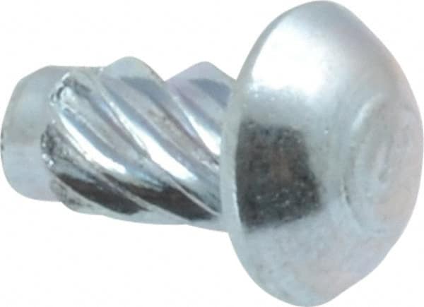 Value Collection - #6 Round Head Sheet Metal Screw - Steel, 1/4" Length Under Head, AISI 1016, ASME B18.6.3 & ASME B18.6.4, Grade 1016-1024 - Exact Tooling