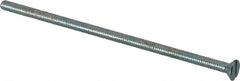 Value Collection - #8-32 UNC, 4" OAL Slotted Drive Machine Screw - Flat Head, Grade 2 Steel, Zinc-Plated Finish, Without Washer - Exact Tooling