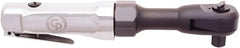 Chicago Pneumatic - 1/2" Drive, 150 RPM, 50 Ft/Lb Torque Ratchet Wrench - Inline Handle, 3.7 CFM, 90 psi, 1/4" NPT Inlet - Exact Tooling