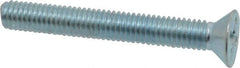 Value Collection - #10-32 UNF, 1-1/2" OAL Phillips Drive Machine Screw - Flat Head, Grade 2 Steel, Zinc-Plated Finish, Without Washer - Exact Tooling