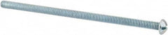 Value Collection - 1/4-20 UNC, 5-1/2" Length Under Head Slotted Drive Machine Screw - Round Head, Grade 2 Alloy Steel, Zinc-Plated Finish, Without Washer - Exact Tooling