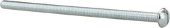 Value Collection - 5/16-18 UNC, 6" Length Under Head Slotted Drive Machine Screw - Round Head, Grade 2 Alloy Steel, Zinc-Plated Finish, Without Washer - Exact Tooling