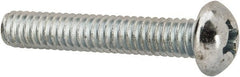 Value Collection - #12-24 UNC, 1-1/4" Length Under Head Phillips Drive Machine Screw - Round Head, Grade J82 Steel, Zinc-Plated Finish, Without Washer - Exact Tooling