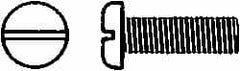 Value Collection - M6x1.00 Metric Coarse, 20mm Length Under Head Slotted Drive Machine Screw - Pan Head, Grade 316 & A4 Stainless Steel, Uncoated, Without Washer - Exact Tooling