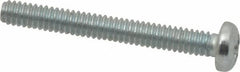 Value Collection - #2-56 UNC, 3/4" Length Under Head Phillips Drive Machine Screw - Pan Head, Grade J82 Steel, Zinc-Plated Finish, Without Washer - Exact Tooling