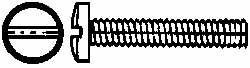 Value Collection - #4-40 UNC, 5/8" Length Under Head Slotted Drive Machine Screw - Binding Head, Grade J82 Steel, Zinc-Plated Finish, Without Washer - Exact Tooling