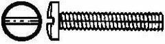 Value Collection - #4-40 UNC, 5/8" Length Under Head Slotted Drive Machine Screw - Binding Head, Grade J82 Steel, Zinc-Plated Finish, Without Washer - Exact Tooling