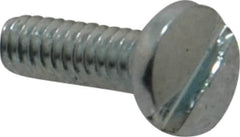 Value Collection - #4-40 UNC, 3/8" Length Under Head Slotted Drive Machine Screw - Binding Head, Grade J82 Steel, Zinc-Plated Finish, Without Washer - Exact Tooling