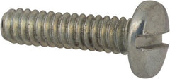 Value Collection - #4-40 UNC, 7/16" Length Under Head Slotted Drive Machine Screw - Binding Head, Grade J82 Steel, Zinc-Plated Finish, Without Washer - Exact Tooling