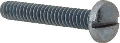 Value Collection - #6-32 UNC, 7/8" Length Under Head Slotted Drive Machine Screw - Binding Head, Grade J82 Steel, Zinc-Plated Finish, Without Washer - Exact Tooling