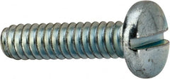 Value Collection - #10-24 UNC, 3/4" Length Under Head Slotted Drive Machine Screw - Binding Head, Grade J82 Steel, Zinc-Plated Finish, Without Washer - Exact Tooling